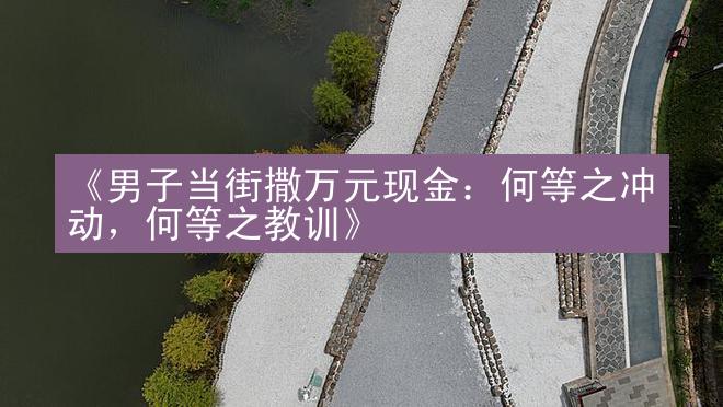 《男子当街撒万元现金：何等之冲动，何等之教训》